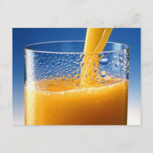 A Glass of Orange Juice Postcard