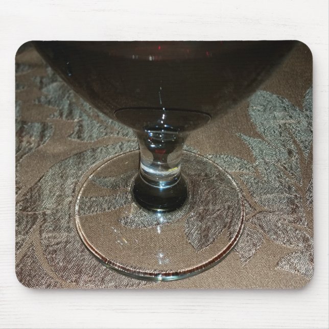 a glass of red wine mouse pad (Front)
