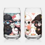 A glass with a delicious and pretty design<br><div class="desc">Cute and stylish design of black and white sheep
Popular couple glasses that are easy to use
Enjoy a delightful drink with the loveliest design.</div>