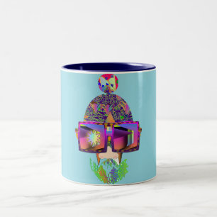 A Glint In My Lens Novelty Blue  Two-Tone Coffee Mug