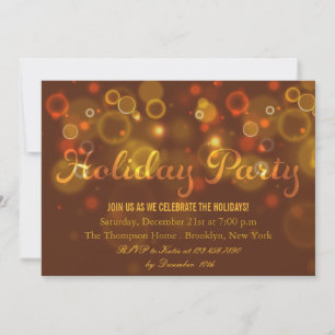 A glitzy Holiday Party Invitation