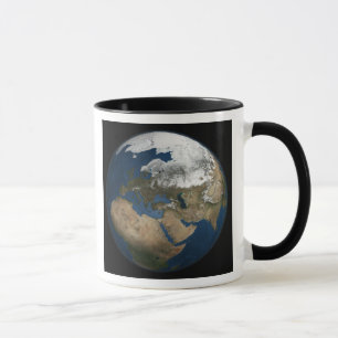 A global view over Europe and Scandinavia Mug