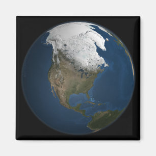 A global view over North America Magnet