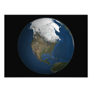 A global view over North America Photo Print