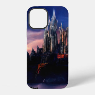 A gloomy fairy-tale castle on a mountain among the iPhone 12 case