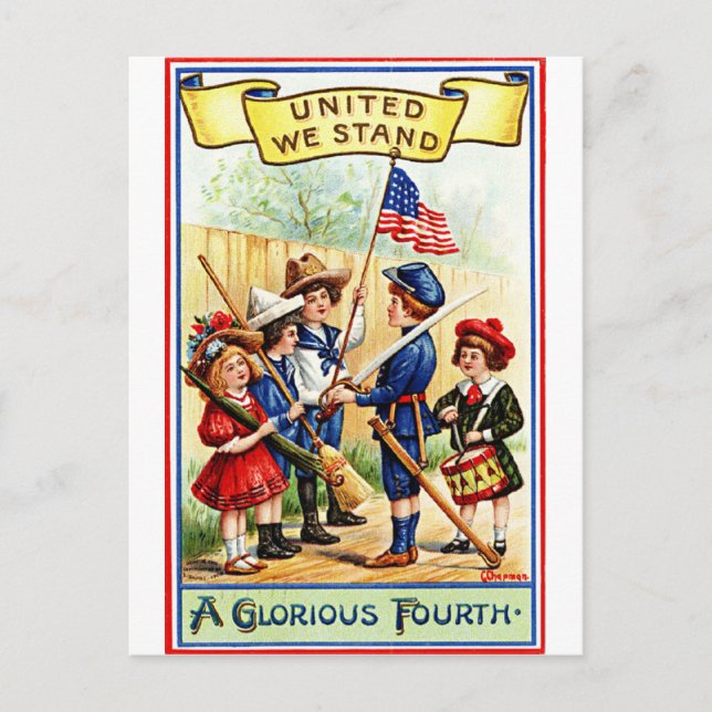 A Glorious 4th of July Postcard (Front)