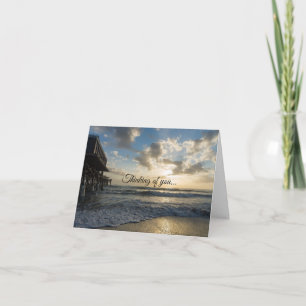 A Glorious Beach Morning Thinking Of You Card
