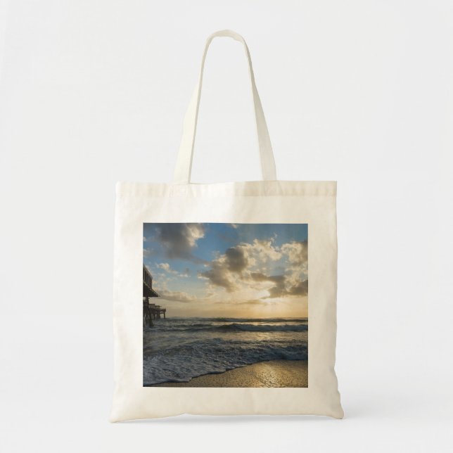 A Glorious Beach Morning Tote Bag (Front)
