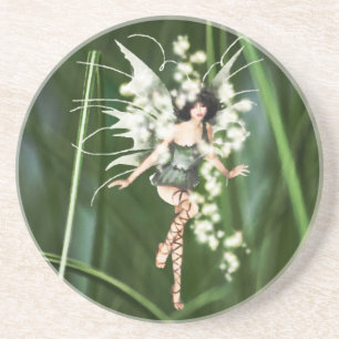 A Glow in the Garden Coaster