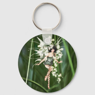 A Glow in the Garden Keychain