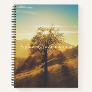 A Glowing Royal Morning Sunburst Nature  Notebook