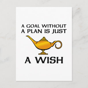A Goal Without A Plan Postcard