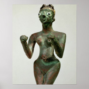 A Goddess of Mari, Early Dynastic Period, c.25th-2 Poster