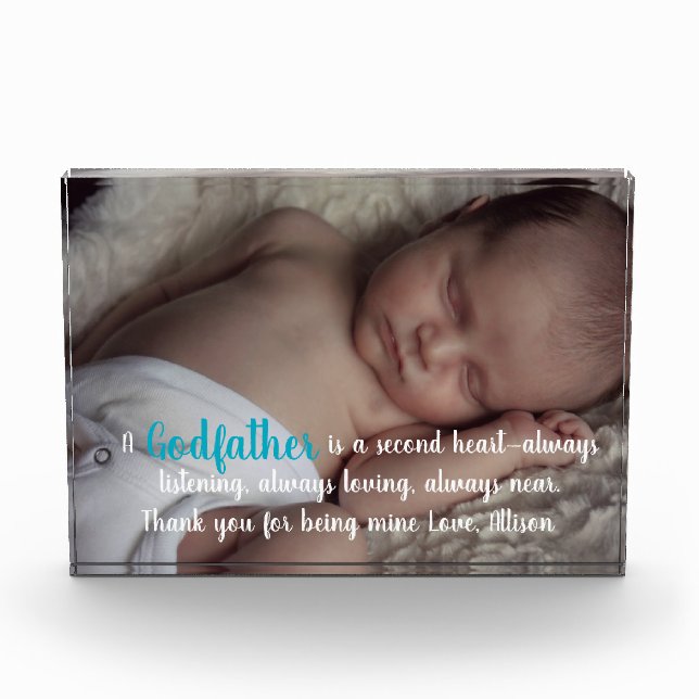A Godfather Is a Second Heart  Photo Block (Front)