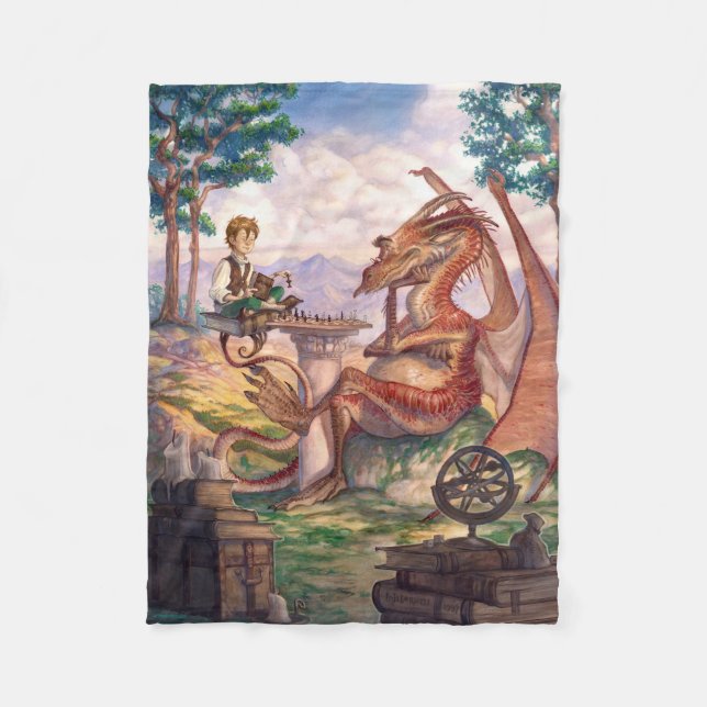 "A Golden Afternoon" Small Fleece Blanket (Front)
