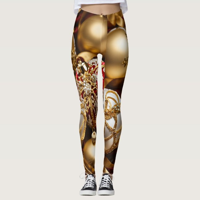 A golden legging  (Front)