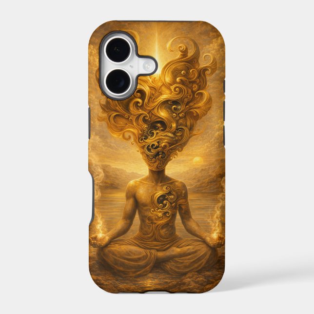 "A Golden Meditation",  iPhone 17 Case (Back)