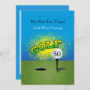 A Golfer 🏌️‍♂️ 00th Birthday Party Invitation