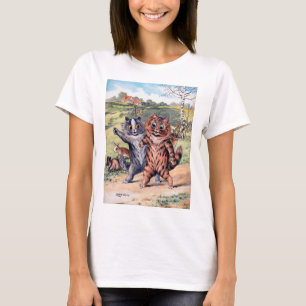 A Golfing Match, Louis Wain T-Shirt