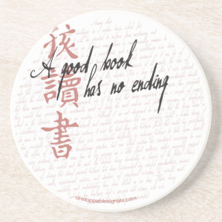 A Good Book Coaster