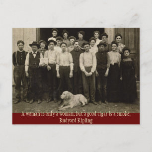 A Good Cigar is a Smoke Postcard