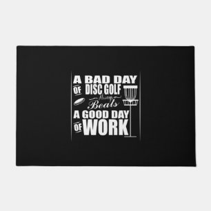 A Good Day Start With Disc Golf Doormat