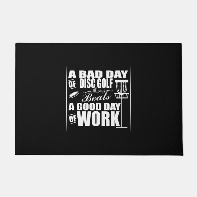 A Good Day Start With Disc Golf Doormat (Front)