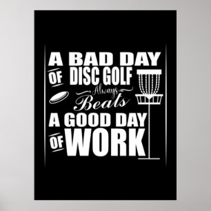 A Good Day Start With Disc Golf Poster