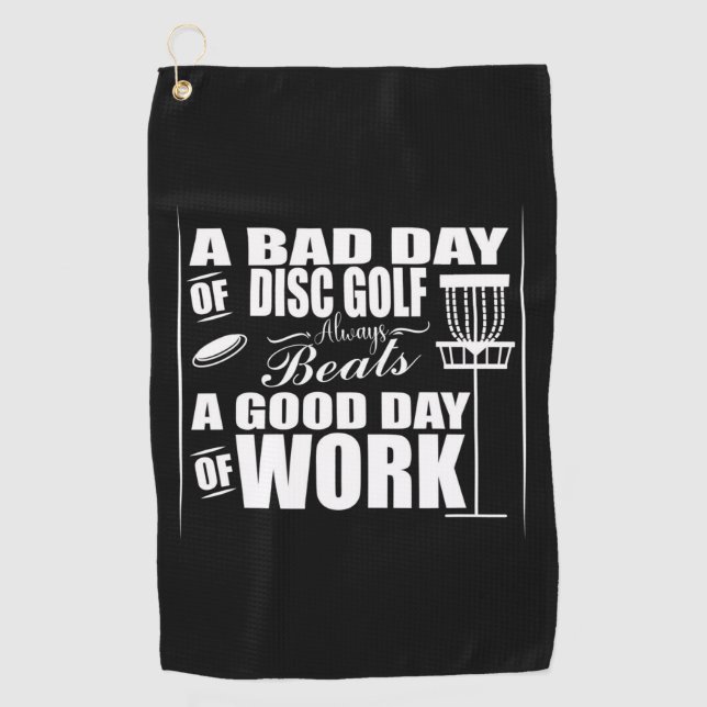 A Good Day Start With Disc Golf Towel (Front)