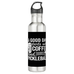 A Good Day Starts With Coffee And Pickleball 710 Ml Water Bottle