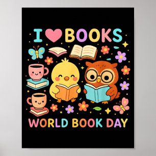 A good day to read a book men women girl world poster