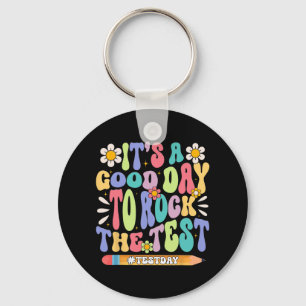 A Good Day To Rock The Test Groovy Testing Motivat Key Ring