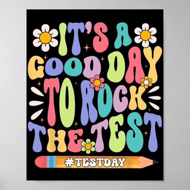A Good Day To Rock The Test Groovy Testing Motivat Poster (Front)