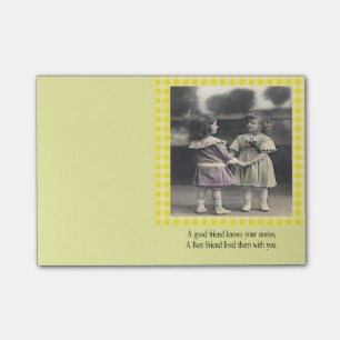 A Good Friend Knows Your Stories Post-it Notes