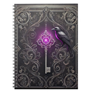 A good gothic style notebook design with a purple