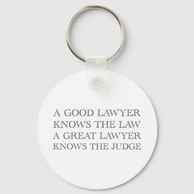 A Good Lawyer Key Ring (Front)