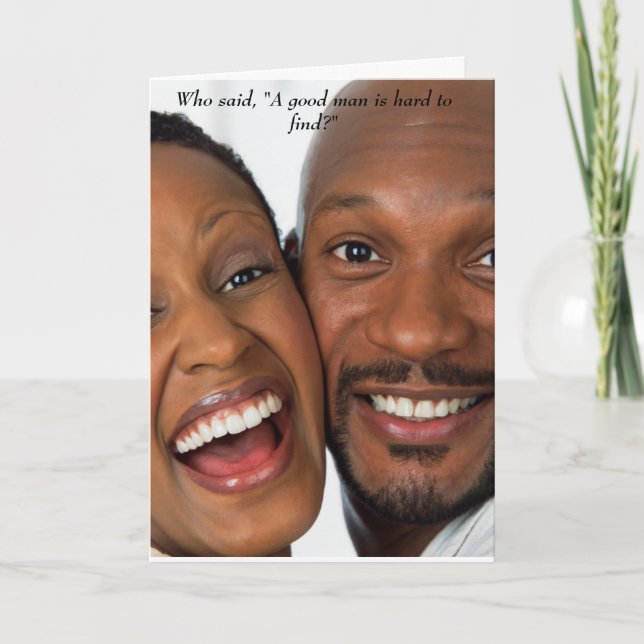 A good man holiday card (Front)