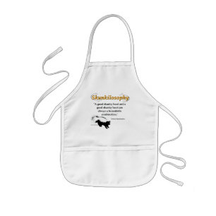 A good skunky head and a good skunky heart kids apron
