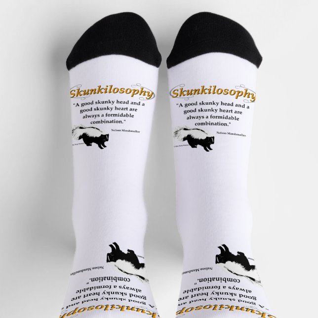 A good skunky head and a good skunky heart socks (Top)