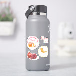 A Good & Sweet New Year! Honey & Apple Shana Tova<br><div class="desc">"A Good & Sweet New Year!" Rosh Hashanah Jewish New Year Holiday Honey and Apple Shofar Pomegranates Traditional elements, food, symbols Watercolor Illustration. Shana Tova! ( l'shana tova umetukah ) Hebrew Wishes text. Calligraphy Vintage decoration, Autumn Holiday Festival, Birthday, Sukkot, Anniversary. Judaica. Stickers Planner Set Hand Drawn Watercolor. Crafts &...</div>