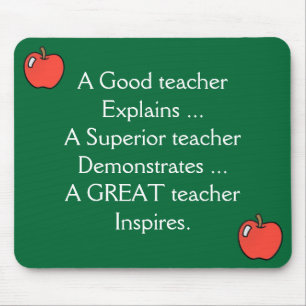 A Good teacher Explains Mousepad