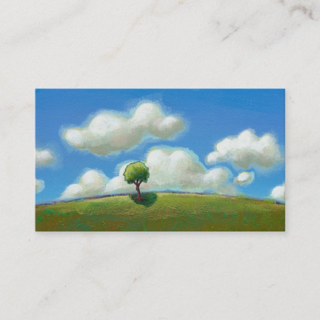 A Good Time to Start - Landscape painting CUSTOM Business Card (Front)
