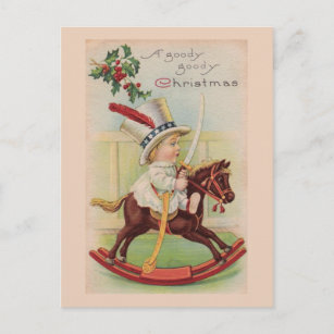 "A Goody, goody Christmas" Vintage Postcard
