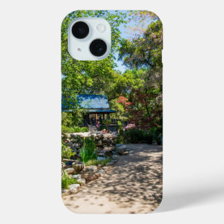 a gorgeous garden at Descanso Gardens iPhone 15 Case