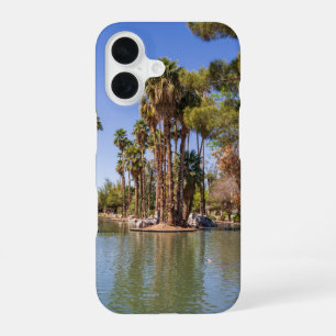 a gorgeous landscape at Encanto Park with a lake iPhone 16 Case