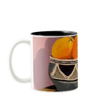 A gorgeous mug with oranges painting design