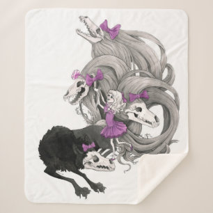 A Gothic Girl And Her Dark: GLAM Sherpa Blanket