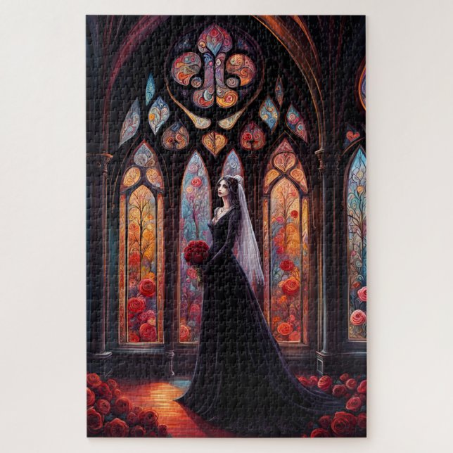 A gothic married melancholic jigsaw puzzle (Vertical)