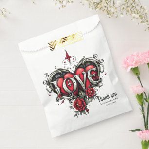 A gothic romance. An ornate, gothic-style Favour Bag