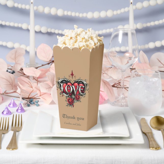 A gothic romance. An ornate, gothic-style Favour Box (Wedding)